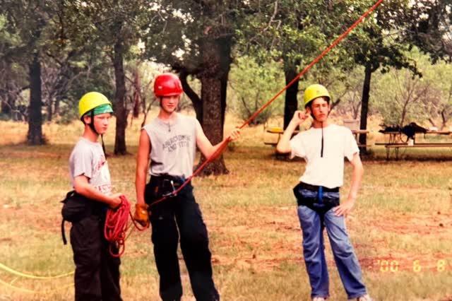 Scouts on the C.O.P.E. ropes course